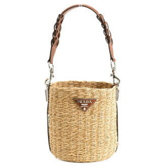 Prada Shoulder Bag Beige Black - Picture 1 of 9